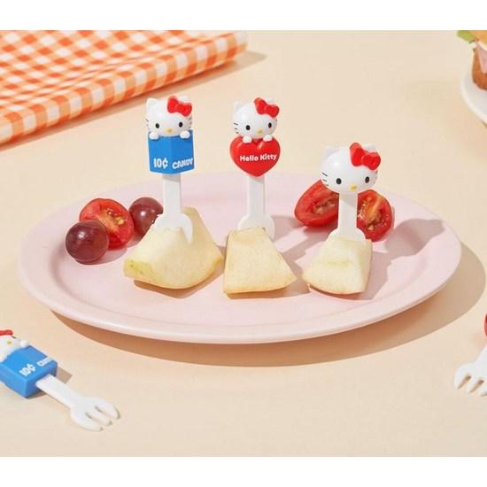 BoFriends Sanrio Hello Kitty Lunch Box Dessert Pork Pick Licensed Set of 6, a Popular Character In Korea