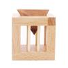 Cage Wooden Brain Teaser Puzzle Triangle Unlock Cage Apart Triangle Luban Lock  Teenager Gifts