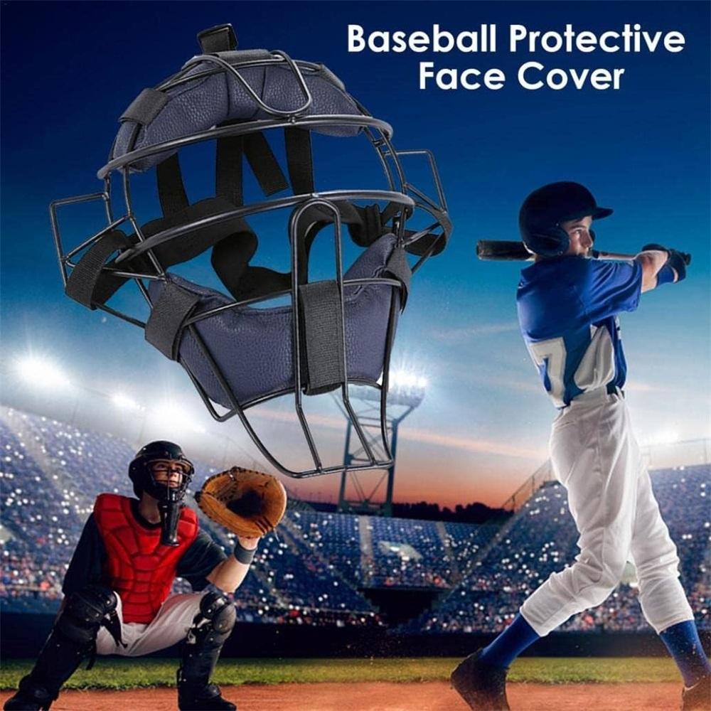 Softbalová helma pro catchery Lehká Měkce polstrovaná Baseballová helma Nastavitelná Baseballová Motocyklová helma Baseballové příslušenství