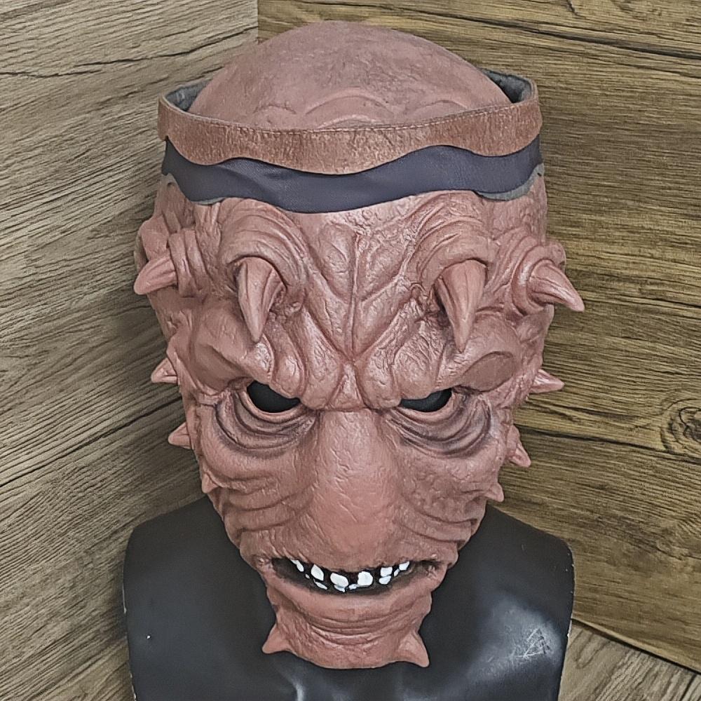 Alien Pirate Mask With Headband Movie Cosplay Realistic Character Head Cover Fierce Textured Halloween Mask Costume Party Prop