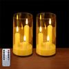Transparent Lampshade LED Electronic Candles 3 in 1 Design Flickering LED Candles  Wedding Decor