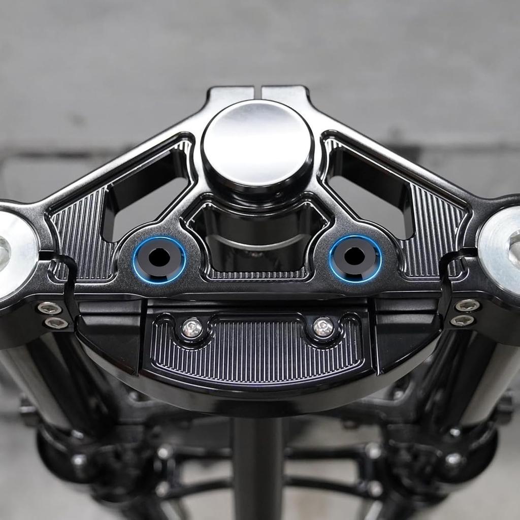 Wsays CNC Lenkererhöhung Buchsen Massives Billet-Aluminium Kompatibel Mit Harley Touring Street Electra Road Glide Road King 1983-2025 Passend Softail