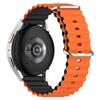 For Garmin Vivoactive 4/Garmin Venu 2 Universal 22mm Silicone Watch Strap Wavy Design Double Color Watchband