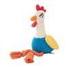 Cotton Rope Dog Toy Plush Rooster With BuiltIn Squeaker for Indoor Entertainment Outdoor Fetching Game Teething Cheing Toy