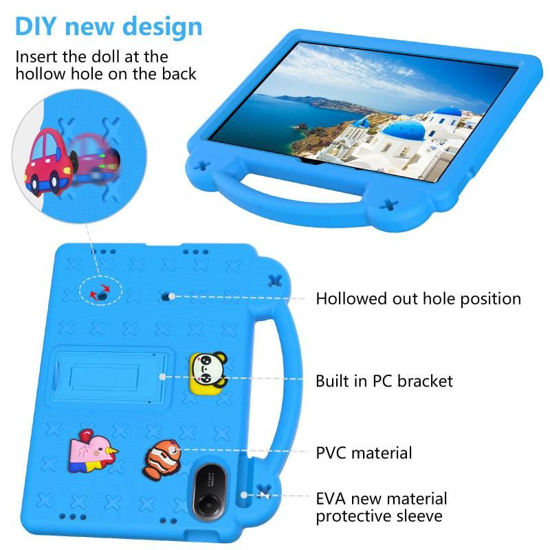 Cartoon Kids Tablet Case Redmi Pad 2 11-inch With Stand Full-Body Shockproof Protection Portable Cover In Multiple