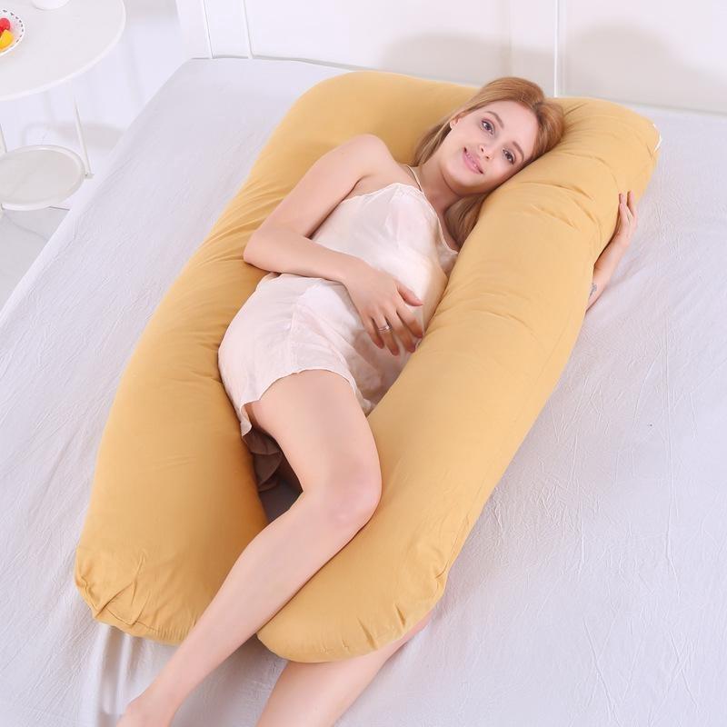 Oversized U Shape Full Body Comfort Pillow Case For Maternity And Pregnancy Support