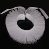 Elizabethan Ruffle Collar White Clown Collar Renaissance Victorian Neck Ruff Halloween for Women Girls