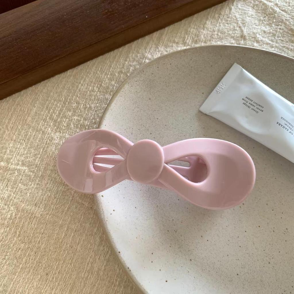 Pinza para el pelo con lazo y estampado de leopardo coreano: Pinza para Semirecogido de Alta Gama Extra Grande para Mujer