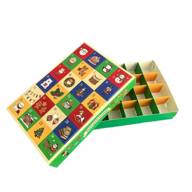 5Pcs Christmas Advent Calendars Fill Diy Advent Calendars Boxes 24 Empty Fillable Christmas Countdown Calendar 24 Days Gift