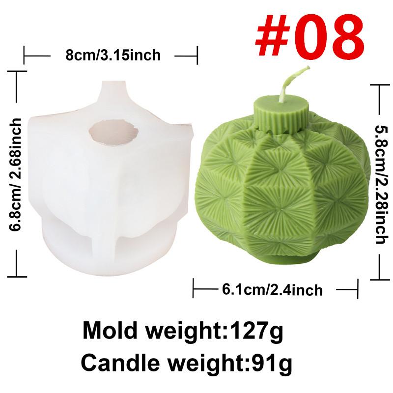 Geometrische Weihnachts-Kugel Kerze Silikonform Glockendesign Geeignet für Aromatherapie-Kerzen Gips-Bastelarbeiten Weihnachts-Heimdekoration