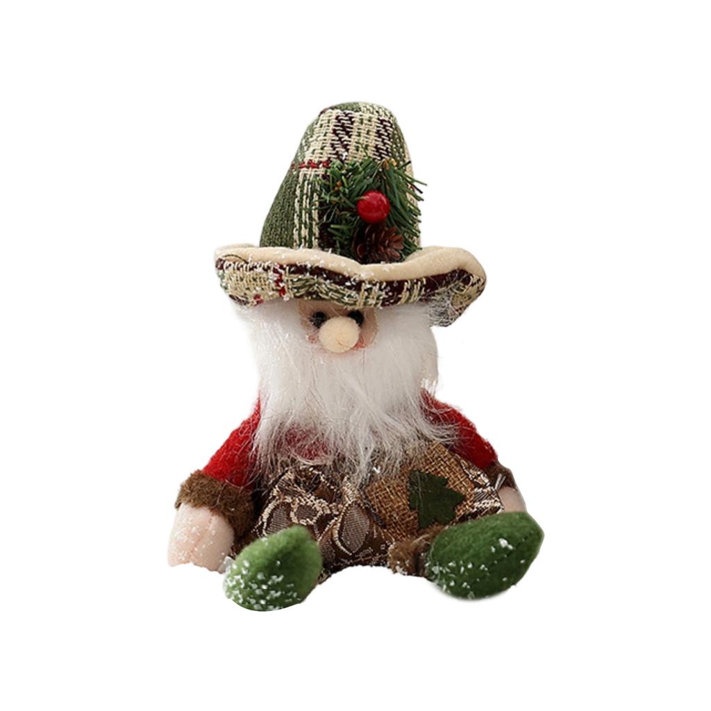 Christmas Tree Decoration Pendant With Top Hat And Snowman Figurine