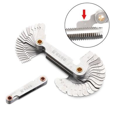 Tools Metric Inch 55/60 Degree Screw Pitch Thread Plug Gauge Gear Tooth Gauges Center Measurement