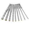 Round Shank Cross Rotary Hammer Drill Bit Set