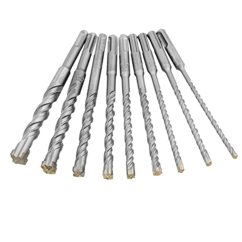 Round Shank Cross Rotary Hammer Drill Bit Set