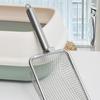 Stainless Steel Fine Hole Oversized Cat Litter Shovel, Pet Bentonite Cleaning And Toilet Pick Up Device, Metal Handle, Poop Scooping Tool