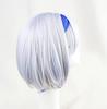 Amane Kanata Cosplay Wig with Net, Silver Blue, Heat-Resistant, Perfect for Halloween Costumes