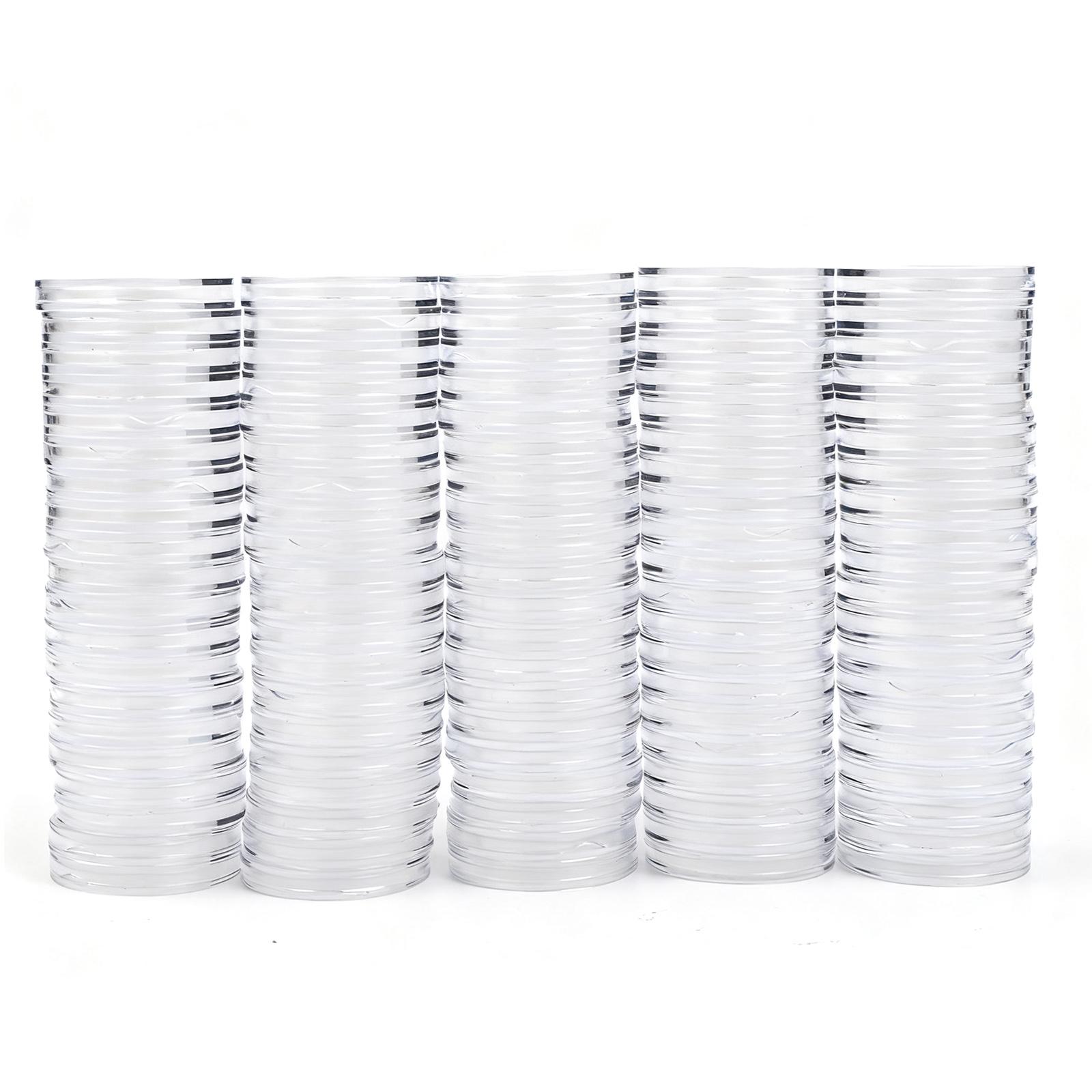 Coin Collection Plastic Capsule Coin Storage Bulk Coin Storage Capsules Pack Coin Capsule PS Material Large Quantity China Mainland