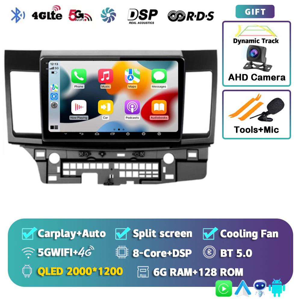 Android 14 WIFI+4G Car Radio For Mitsubishi Lancer 10 CY 2007-2017 Multimedia Video Player Navigation GPS Stereo 2 Din Head Unit