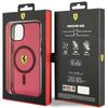 Ferrari FEHMP14SURKR iPhone 14 / 15 / 13 6.1" rosso/rosso custodia rigida Traslucida Magsafe