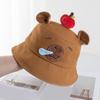 Light weight Capybara Bucket Hat Beach Holidays Casual Hat Fashionable Hat for Beach Vacations