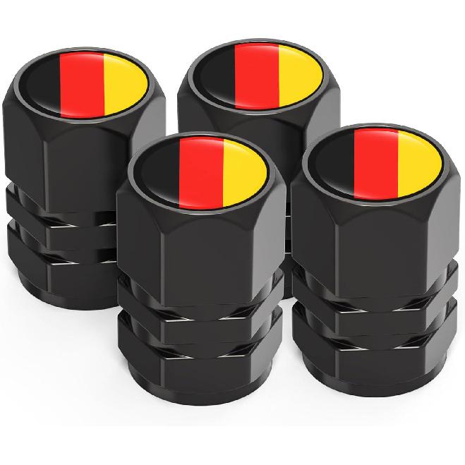 4 Pcs for Puerto Rico Rican Frog Tire Valve Stem Caps Universal Metal Air Stem Cover Accessories for Cars, SUV, Truck, Motorcycles,Bicycles