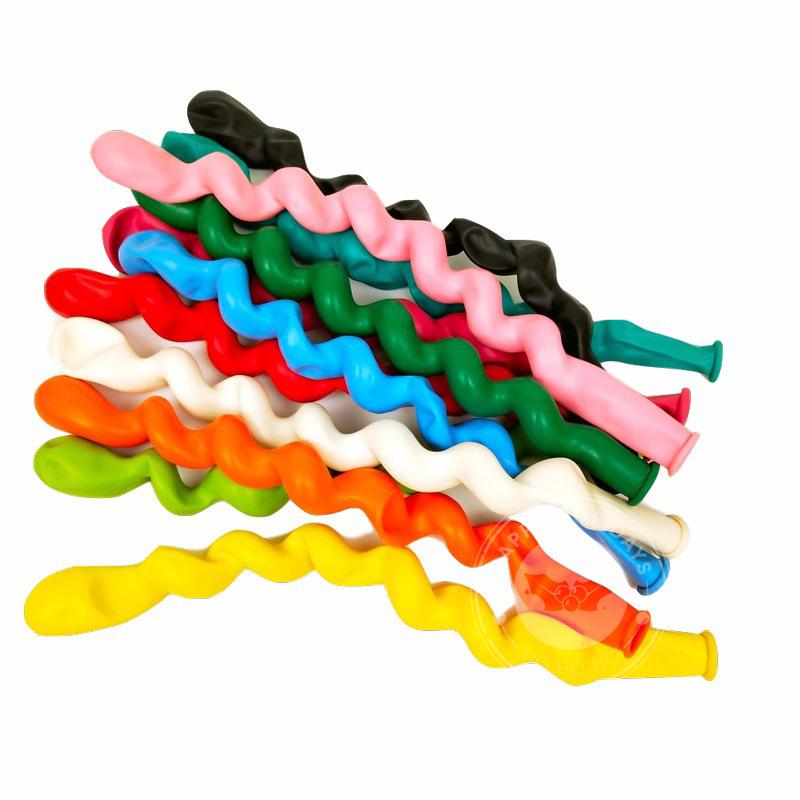 

1.5g 100pcs Spiral Balloon Screw Balloon Latex Balloons Holiday Party Birthday Party Wedding Decorations Kids Toys Globos 1.5g 100pcs