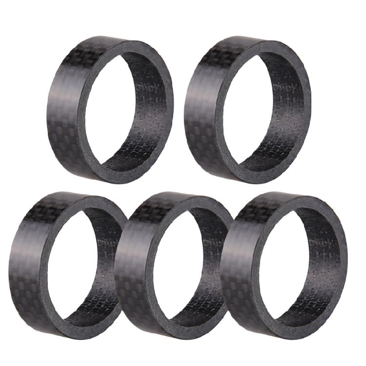 5 Pcs Bike Carbon Fiber Headset Spacer Lightweight Bicycles Headset Washer