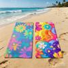 Towel For Outdoor Colorful Camping Beautiful Beach Towel Flowers Super Absorbent Quick-Drying Summer Towel