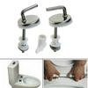 Toilet Cover 2pcs Toilet Seat Fix Fitting Back To Wall Stainless Steel