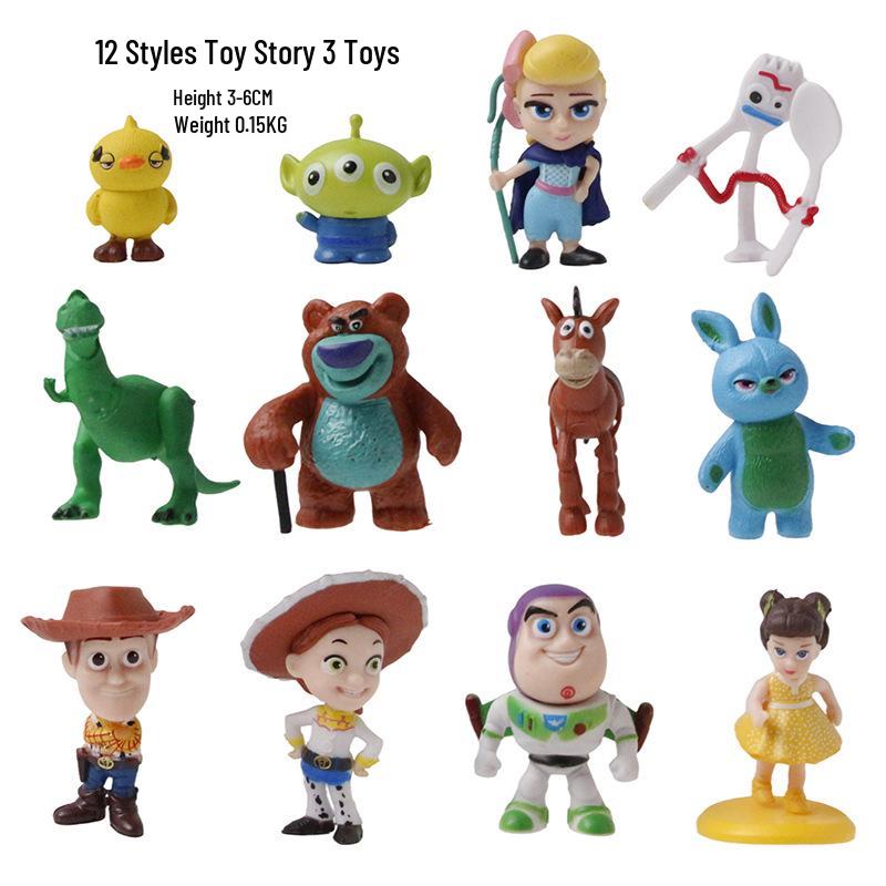Toy Story Mini Figures: Woody, Buzz, & Alien Ornament Set