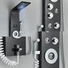ALENARTWATER Bathroom Shower Panel LED Waterfall Shower Water Top Spray Temperature Display Faucet Back Massage with Water Tap