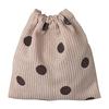 Corduroy Storage Bag Retro Drawstring Cosmetic Bag Casual for Camping (Style 1)