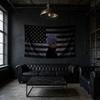 Gojo Satoru Black Usa Flag Tapestry, Jujutsu Kaisen Anime Wall Hanging For Bedroom Dorm Room Decor, Perfect Gift For Anime Fans