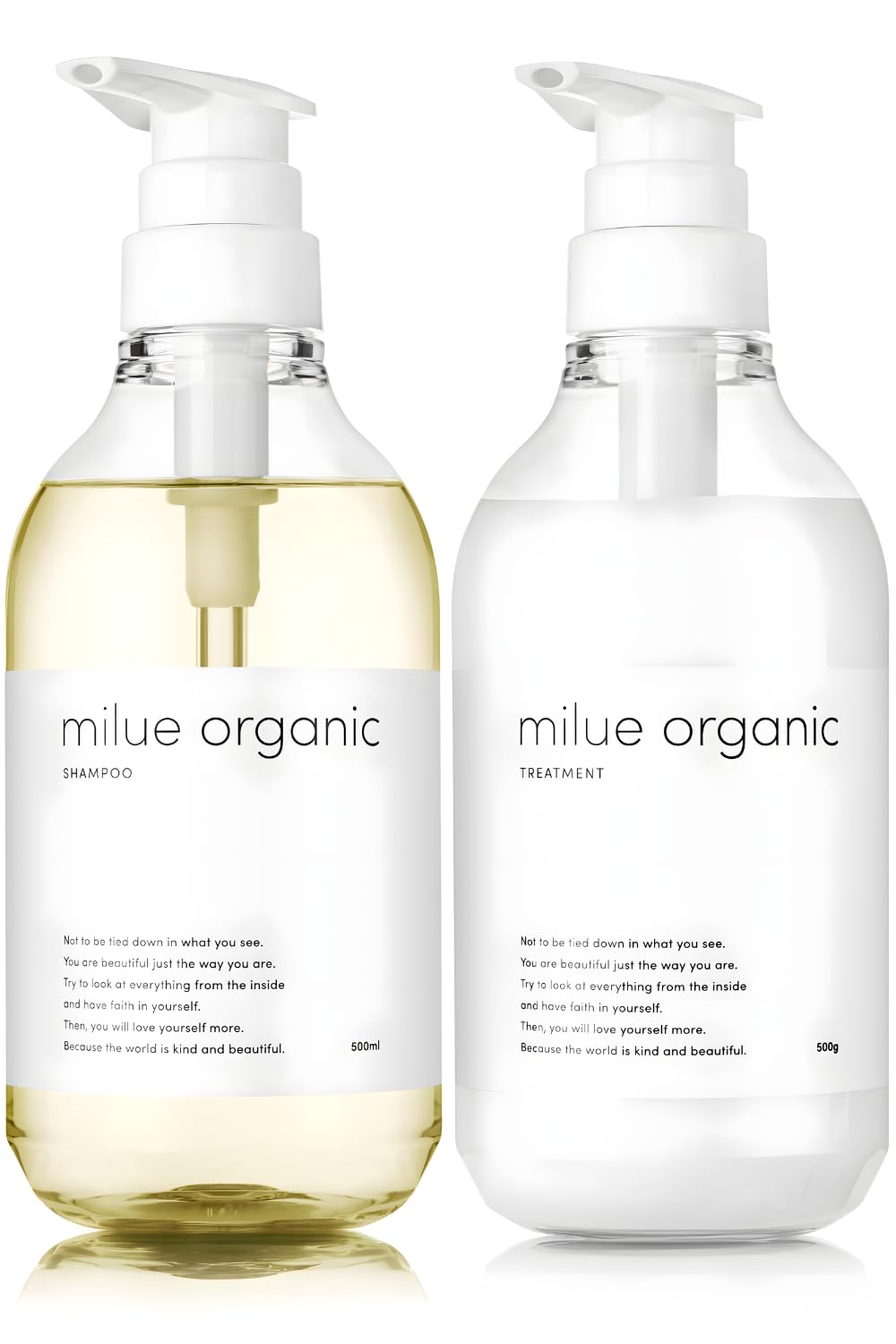 

Milue Organic Shampoo Beauty Salon Exclusive Amino Acid Shampoo Supervised by a Hair Diagnostician Treatment Set 500ml [Shampoo each] (Set)