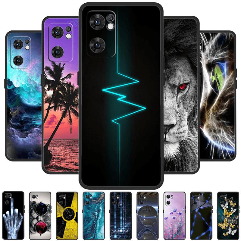 For Oppo Find X5 Lite Case CPH2371 Fashion Soft Silicone TPU Matte Phone Cover For OPPO FINDX5 Lite 5G Shockproof Bumper Fundas