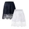 Schwarzer, sommerlicher Chiffon-Midirock mit Zierelementen – ideal für Freizeit und Büro