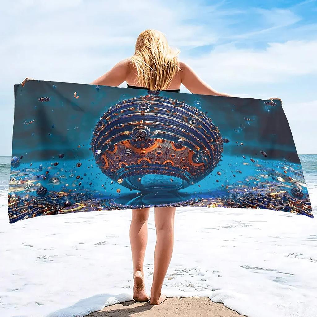Art Poster Beach Towel Oversized,Super Absorbent Sand Free Thick Microfiber Beach Towel Quick Dry Bath Pool Sports Travel Towels