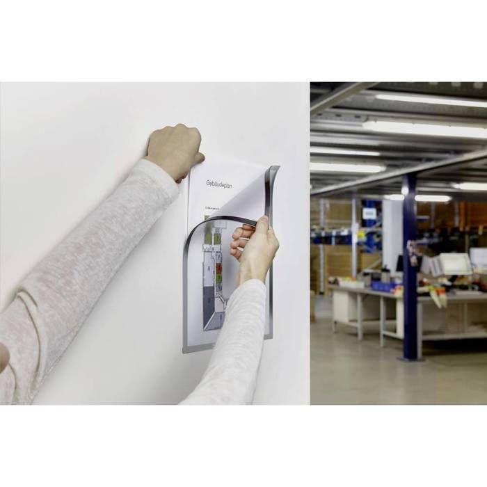 Magnetoplan 1130332 Cadres magnétiques argent DIN A4