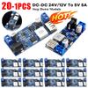 DC-DC 24V/12V To 5V 5A Step-down Charging Module USB Buck Step Down Converter Module Step-down Power Supply Module for Phone