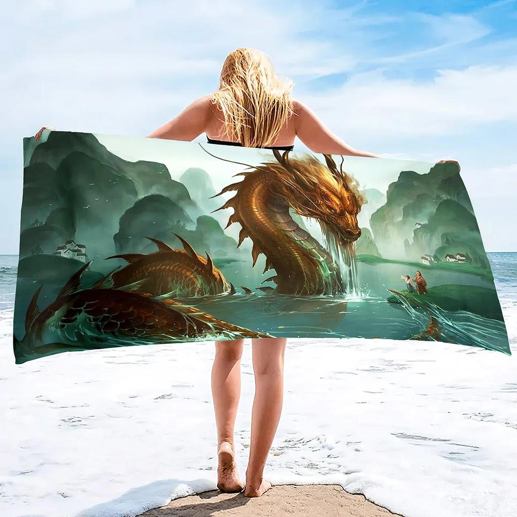 Magical Creature Beach Towels Fast Dry Superfine Fiber Beach Towel for Pool Cruise Beach Honeymoon Fitness Exercise or Training