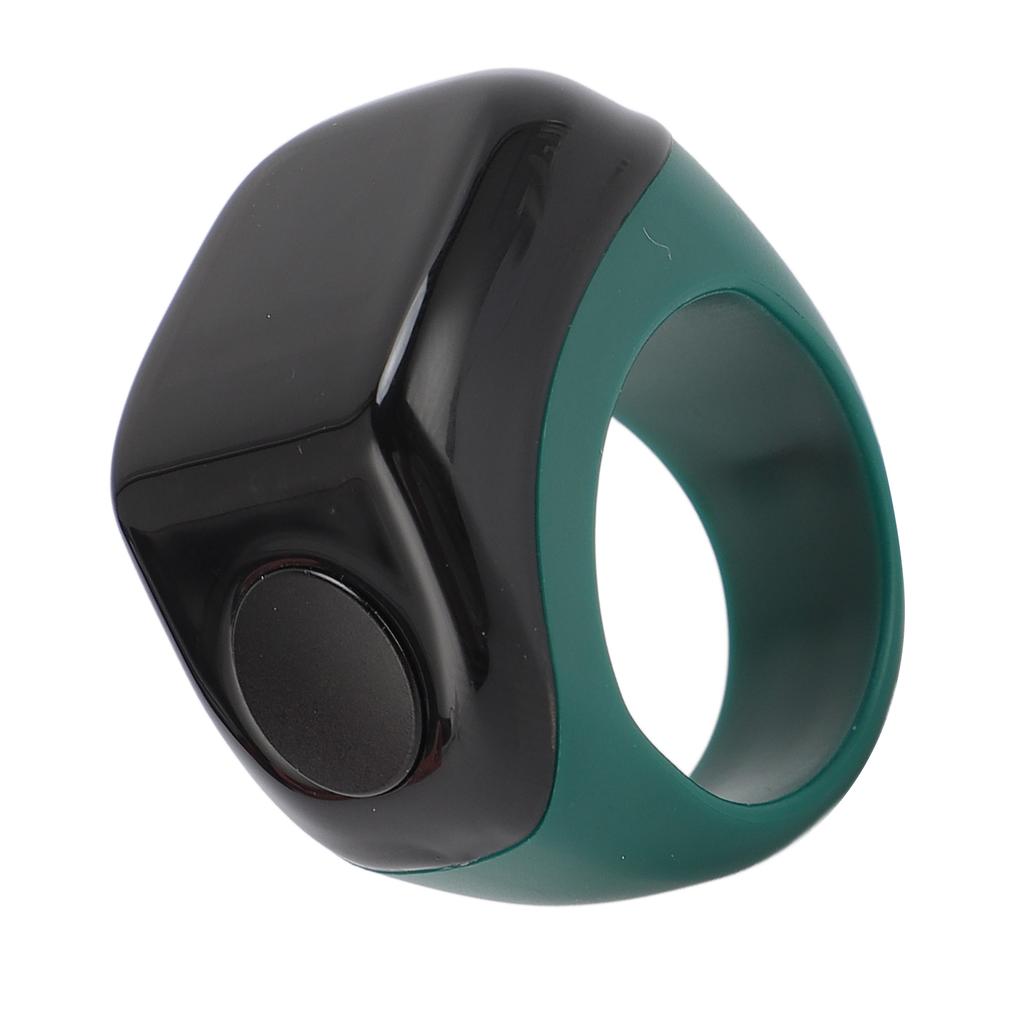 Smart Finger Counter Digital Step Number Prayer Reminder with Touch Control 0.42in Screen for Muslim