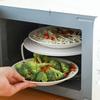 Microwave Tray Multi-layer Stacked Anti-deformed Easy To Clean Cooking PP Foldable Design Steam Holder Home Supplies