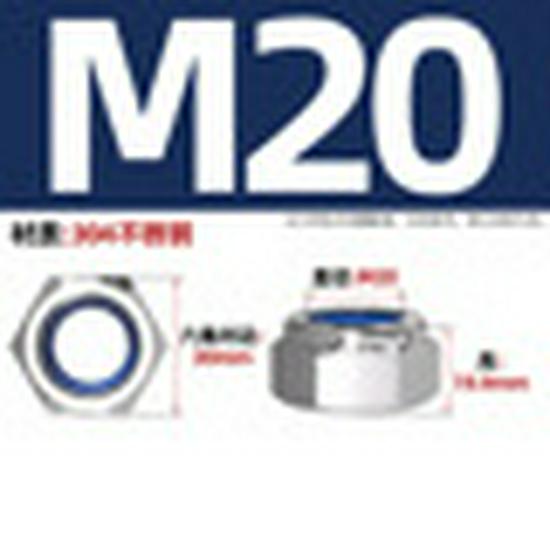304 Stainless Steel Nylon-Insert Lock Nut DIN985