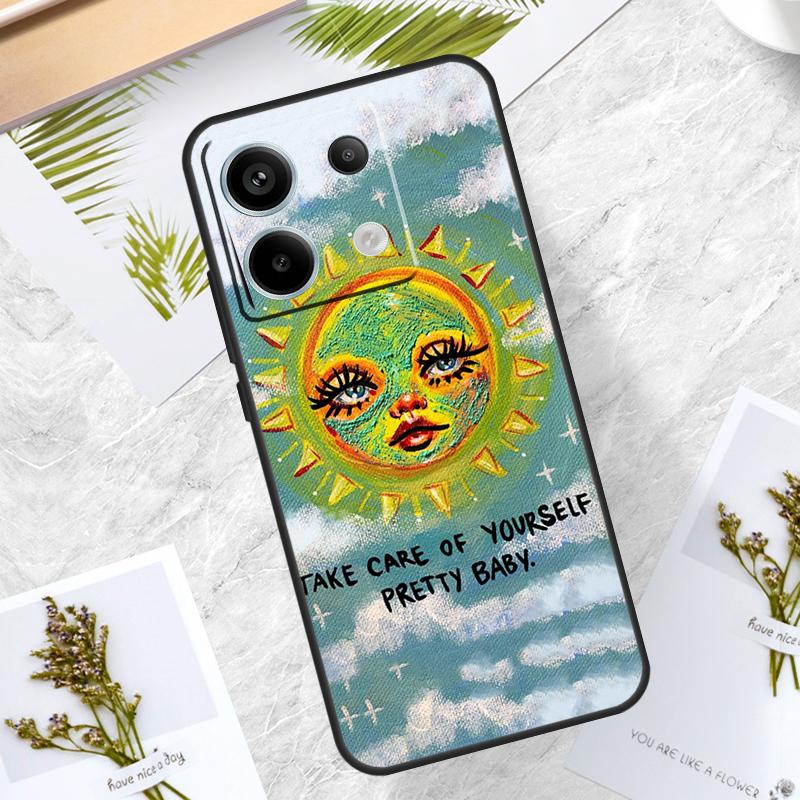 Indie Kids Aesthetic Hippie Acid Trip Case For Xiaomi Redmi Note 13 Pro 14 12 11 10 15 Pro Plus Redmi 15C 10C 12C 13C 14C Cover