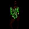 Sex underwear luminous mesh fluorescent nightdress suspender slim sexy luminous suspender underwear hollow