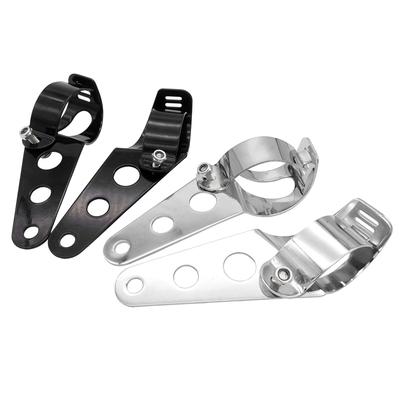 Support universel de montage de phare de moto, ajusteur d'oreilles de fourche, support à pince pour Chopper Bobber Cafe Racer, accessoires