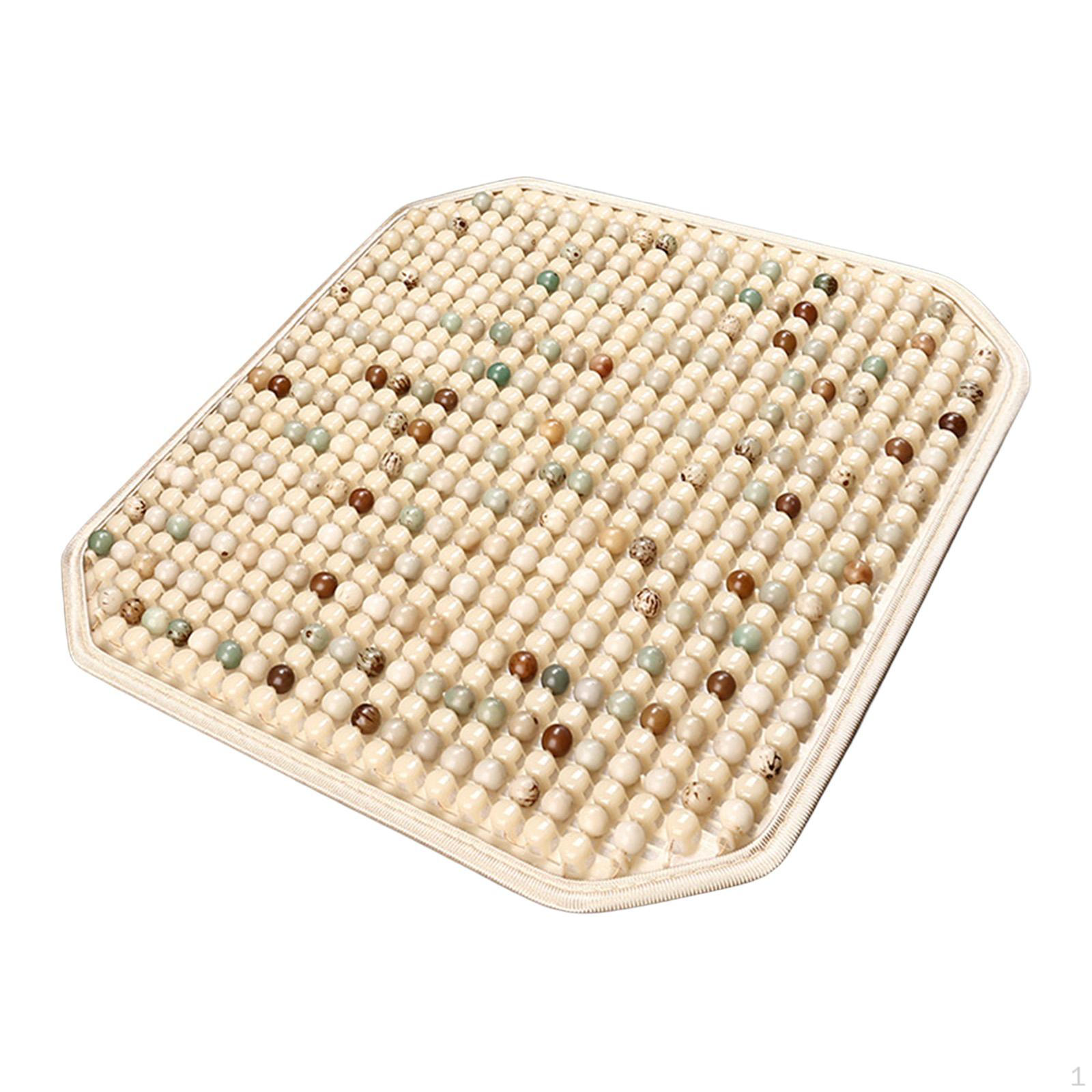 

Cooling Mat for Beaded Seat Cover Car Interior Accessory Massage Cushion Sedan SUV Truck бежевий