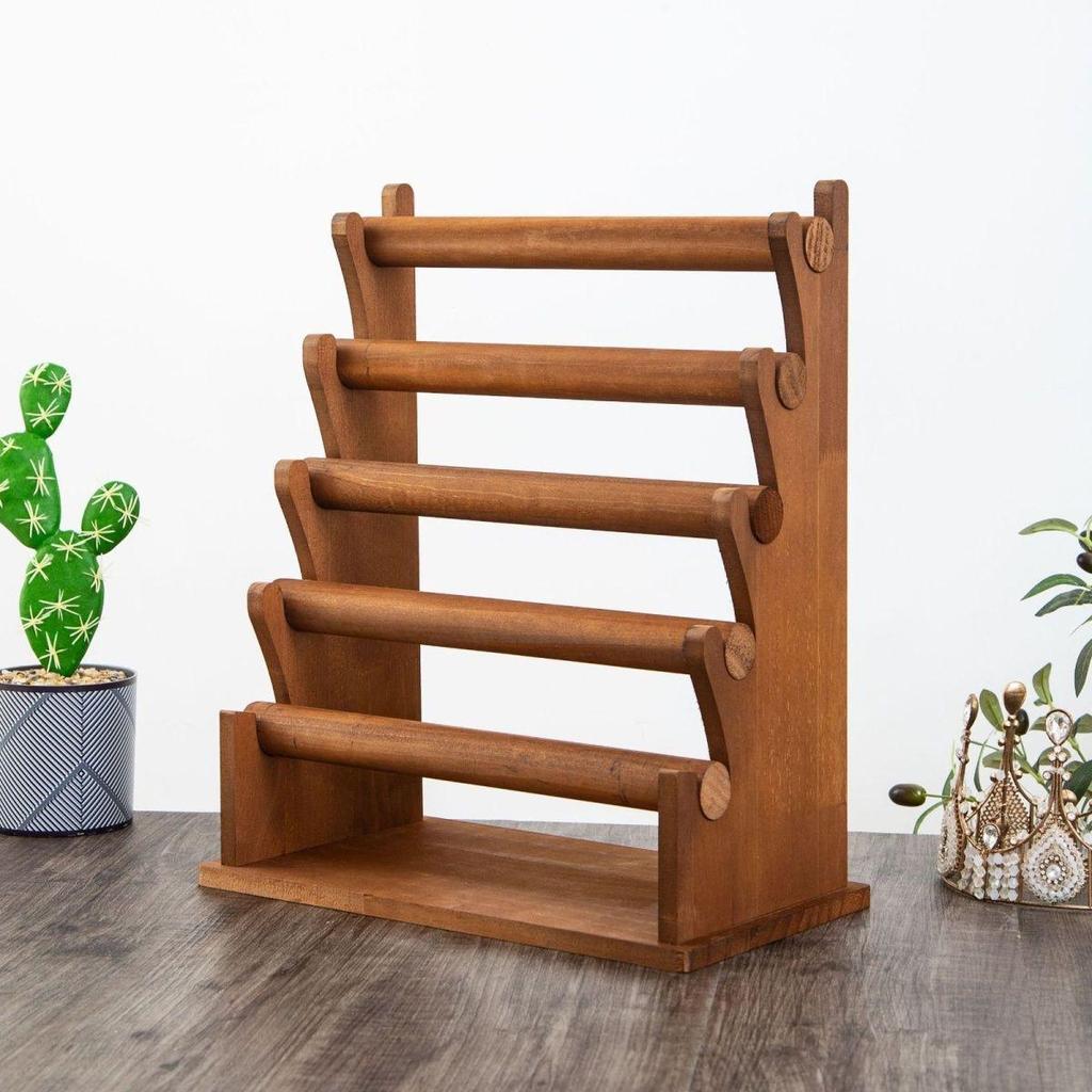 Schmuck- & Haargummi-Präsentationsständer aus Massivholz: Armband Aufbewahrungsständer