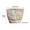 Fresh Sweet Rose Cosmetic Bag Large Capacity Portable Travel Toiletry Pouch