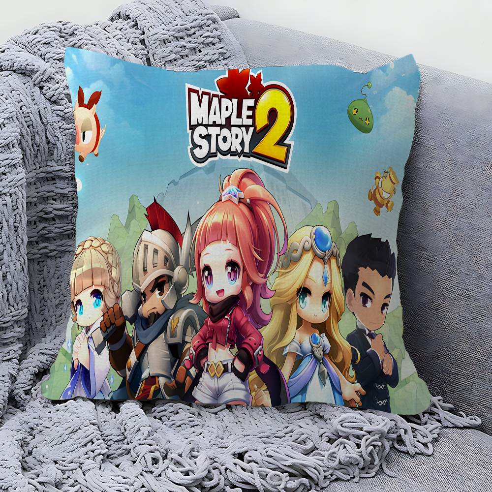 Game Maplestory In Stocked Gamer Pillow Cover for Bedroom Room and Living Room Sofa Decorative Cushion Cover